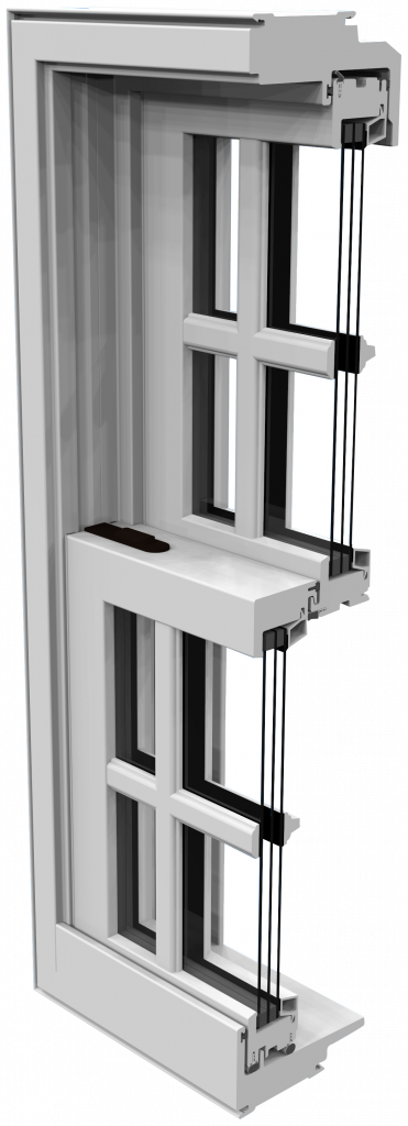 Window cut, showing the inside of the window