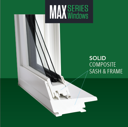 NEWPRO MaxSeries windows - solid composite sash and frame picture
