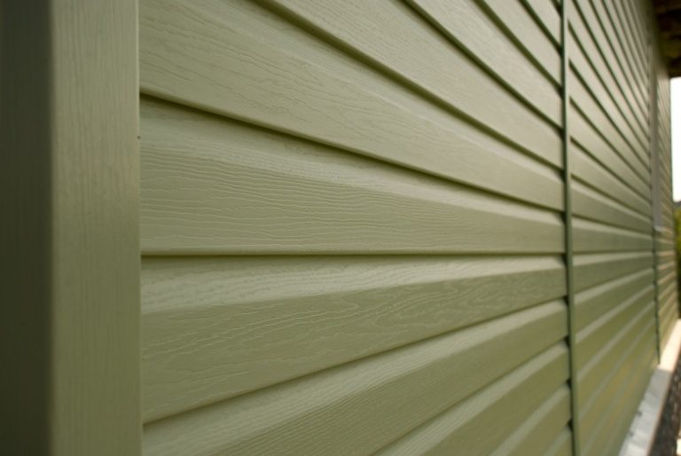 Close-up of vinyl siding