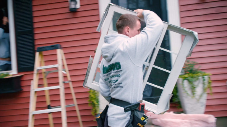 NEWPRO MAX Series windows being installed